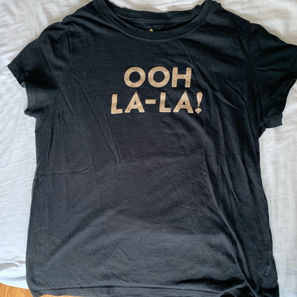 Black Kate Spade “Ooh La La” XL T-shirt